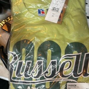NWT & sealed in bag Mens Sage Green Russell athletic core crew neck sz 2x.